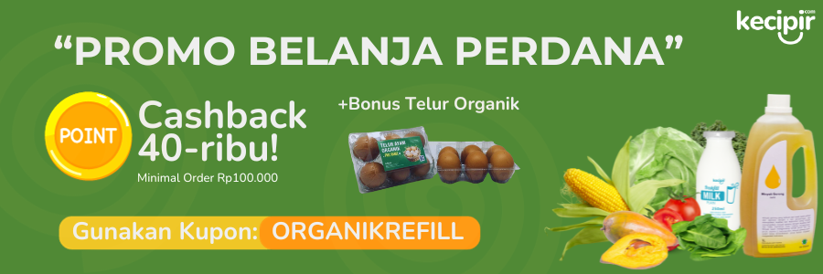 Promo Belanja ORGANIKREFILL Bonus Telur Free Range